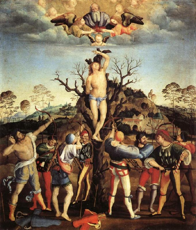 Girolamo Genga The Martyrdom of St.Sebastian oil painting image